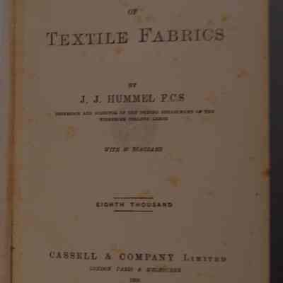 The dyeing of textile fabrics / by J.J. Hummel.