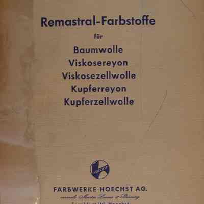Remastral Dyestuffs : for cotton, viscoe rayon, viscoe spun rayon, cuprammoniumm, cuprammonium spun rayon.