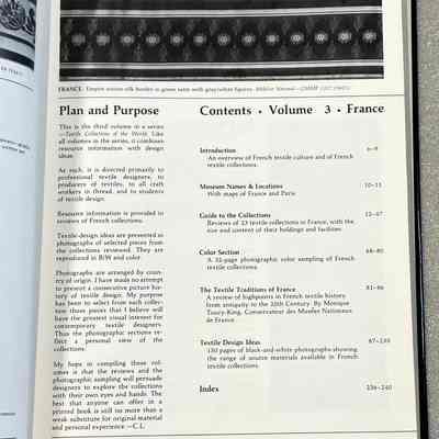 Textile Collections of the World - Table of Contents