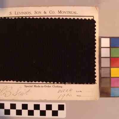 Tailor's sample of Rosamond Woollen Company fabric