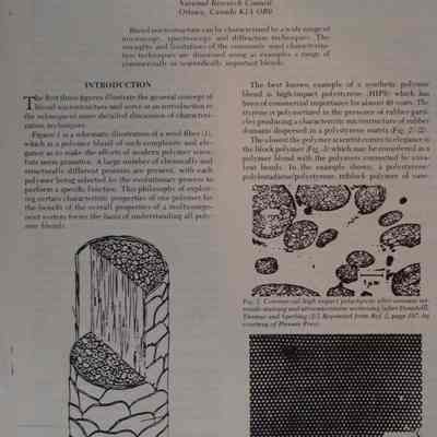 The characterization of blend microstructure.
