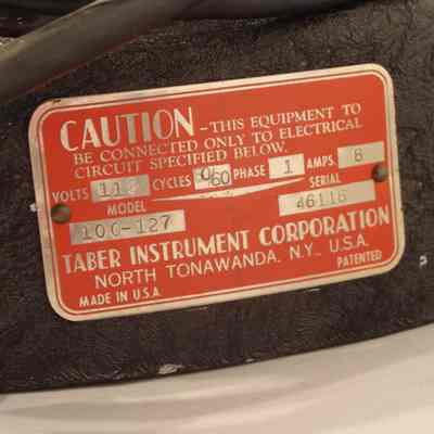 Taber Powerstat Variable Transformer