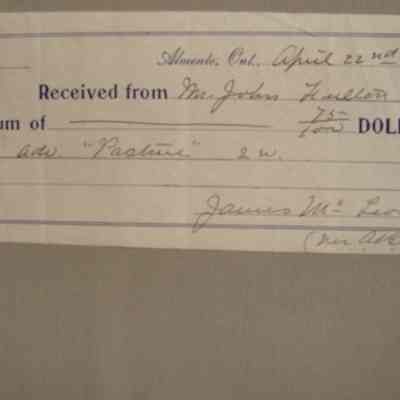 Receipt to John Fulton
