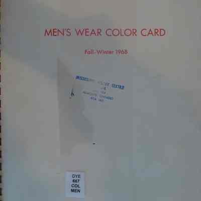 Men's wear color card : Fall-winter 1968.
