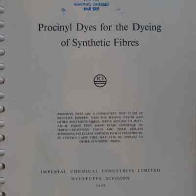 Procinyln Dyes for the Dyeing of Synthetic Fibres. Vol. 2.