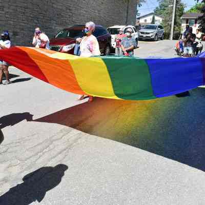 Pride March During COVID-19 Wedding