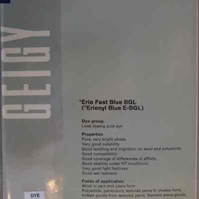 Erio fast blue BGL (erionly blue E-BGL).