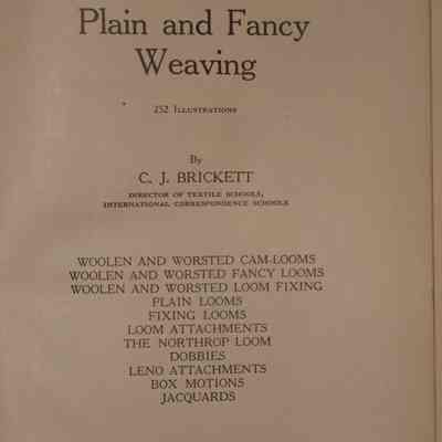 Plain and fancy weaving / C.J. Brickett.