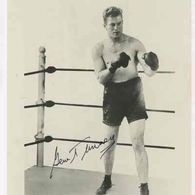 Gene Tunney Signed Photo