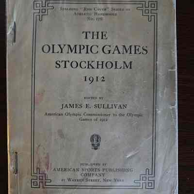Spalding Handbook from 1912 Olympics Stockholm Sweden