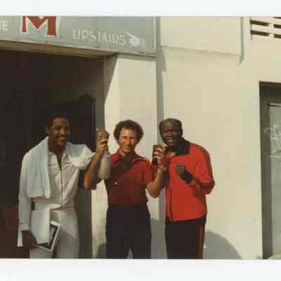 Wilfred Benitez, Emil Griffith, and Joel Platt