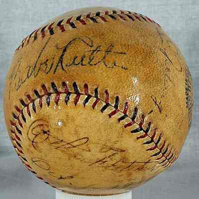 10/1/1932 Baseball; Ruth, Babe and Lou Gehrig