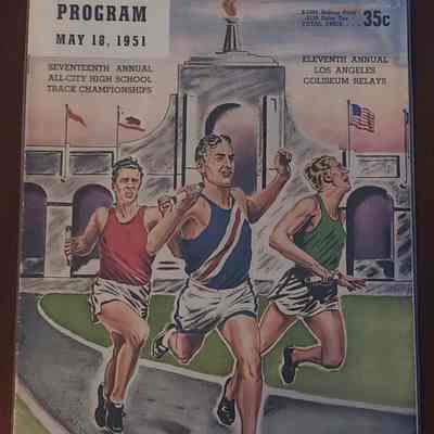 1951 Track Meet Los Angeles Coliseum Program
