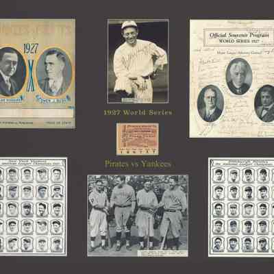 1927 World Series Montage; Ruth, Gehrig, Huggins and Waner brothers