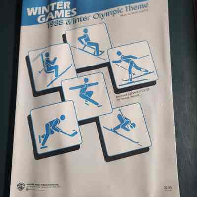1988 Winter Olympics theme song sheet music