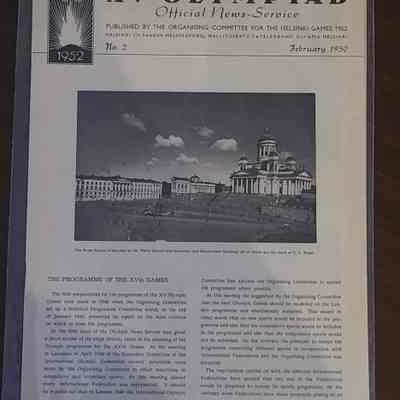 1950 Olympic Newsletter