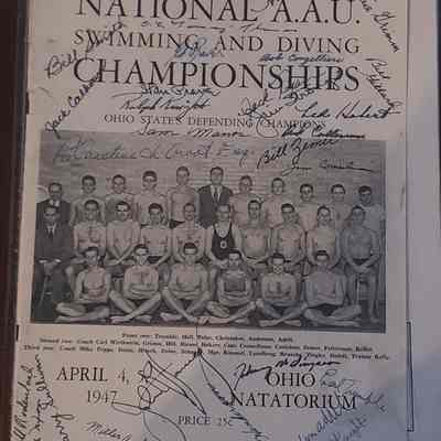 1947 AAU Swimming and Diving Championship Program