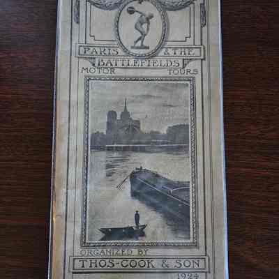 How to see Paris and the battlefields...Booklet from 1924 Paris Olympics