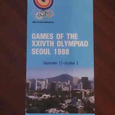 1988 Summer Olympics Pamphlet