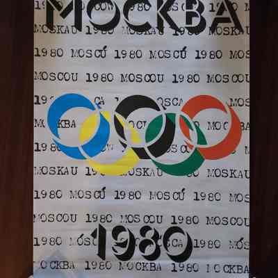 1980 Summer Olympics Moscow Poster