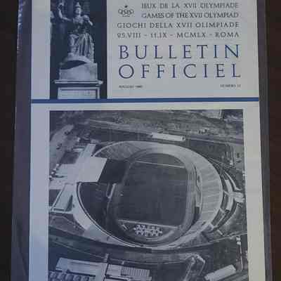 1960 Olympics Bulletin