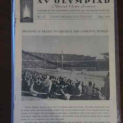 1952 Olympics Newsletter