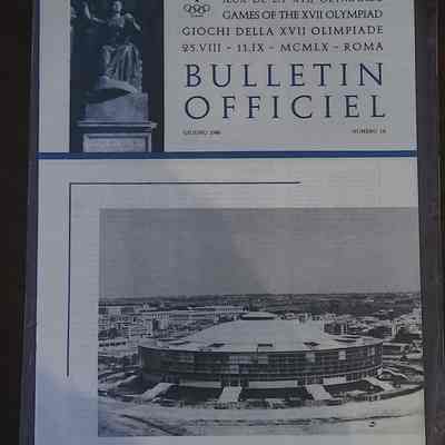 1960 Olympics Bulletin