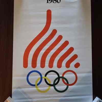 1980 Summer Olympics Moscow Poster