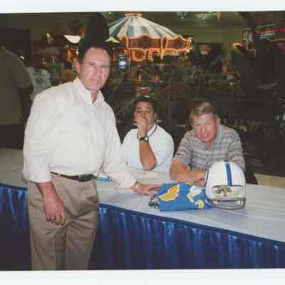 Johnny Unitas and Joel Platt