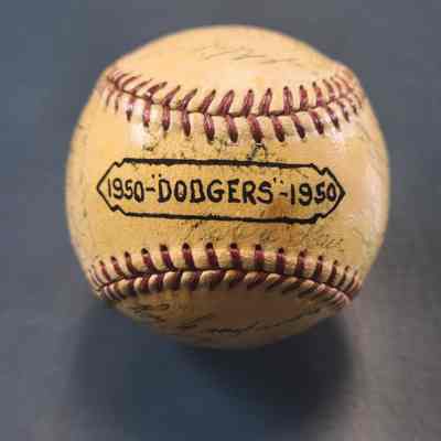 1950 Dodgers: Jackie Robinson, Gil Hodges, Roy Campanella, Carl Furillo, Preacher Roe, and others