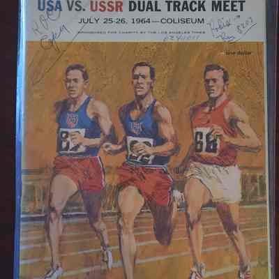 1964 USA vs. USSR Track Meet Program