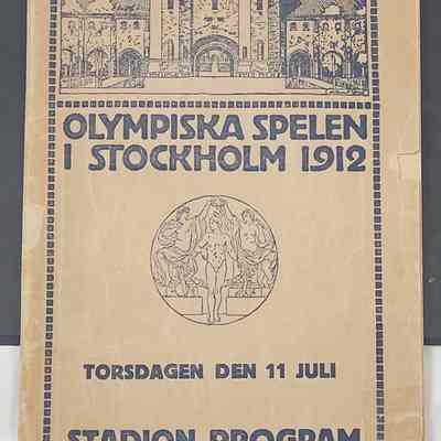 1912 Olympic Program