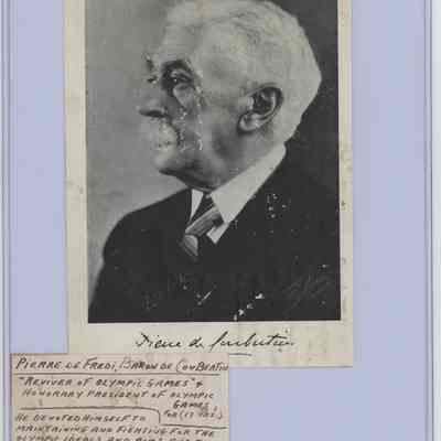 Pierre de Fredi, Baron de Coubertin