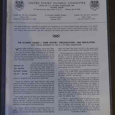 United States Olympic Committee Guide