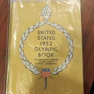 Olympic Book from 1952 Helsinki, Finland (Mathias, Dillard, Campbell)