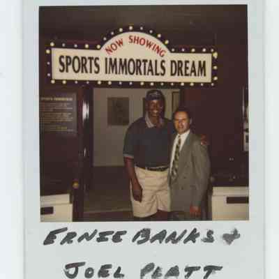 Ernie Banks and Joel Platt