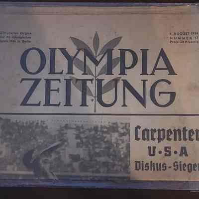 August 6, 1936 German Olympic Newspaper