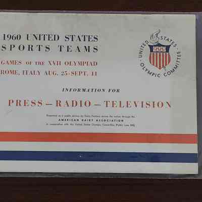 1960 Olympics Media Guide
