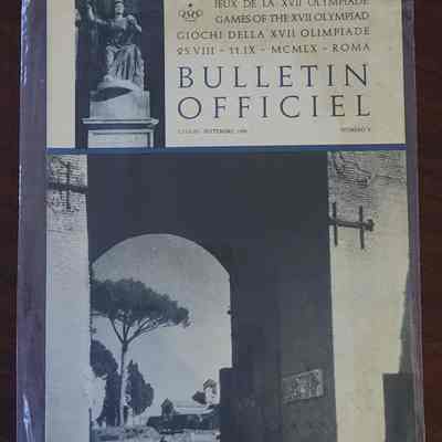 1960 Olympics Bulletin