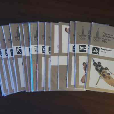 1980 Summer Olympics Event Programs
