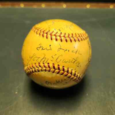 Gomez, Lefty; Casey Stengel, Ty Cobb, Davey Jones, Carl Hubbell, Sam Rice, Joe McCarthy, Sam Crawford, Tommy Leach, Ed Roush, Stan Musial, Frank Baker, Dazzy Vance, Heinie Groh, Bill Dickey, Ford Frick, Joe McCarthy, and Frank Frisch