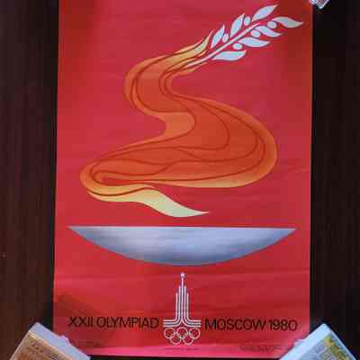 1980 Summer Olympics Moscow Poster