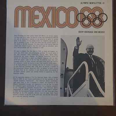 1968 Summer Olympics Newsletter 41