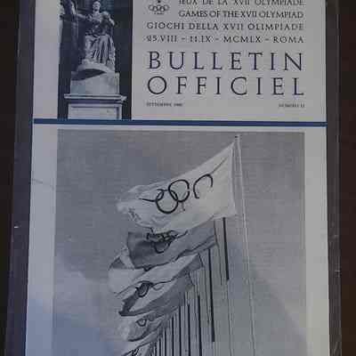 1960 Olympics Bulletin