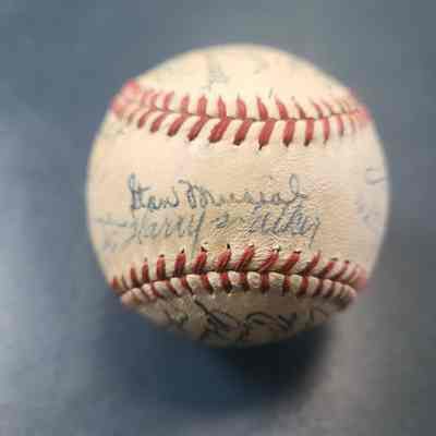 Early 1940's Cardinals; Stan Musial, Chuck Klein, Hardy Walker, Mort Cooper, Walker Cooper, James O'Dea, Harry Brecheen, Harry Gumberti, Howie Pollet, Murry Dickson, Billy Southworth, Marty Marion, Johnny Hopp, Whitey Kurowski and 8 others