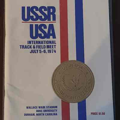 1974 USA vs. USSR Track Meet Program