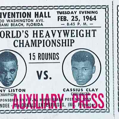 Liston vs. Clay