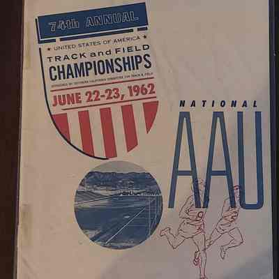 1962 AAU Track and Field Championship Program