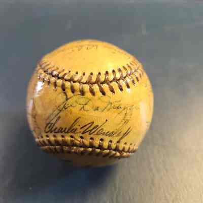 DiMaggio, Joe; Bobby Brown, Allie Reynolds, Bill Johnson, Don Johnson, Bob Brown, Bill Bevens, George Stevenson, John Schulte, Joe Pope, Charlie Keller, Larry Berra, Allie Reynolds, Phil Rizzuto, Al Dark, Frank Crosetti, John Lindell, Vich Raschi and others