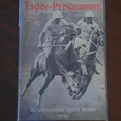 1936 Olympics Program